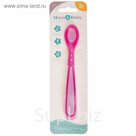 Ложка детская термочувствительная для кормления, от 5 мес., цвет розовый