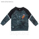 Толстовка для мальчика, рост 104 см, цвет чёрный/карбон милитари Тл-196