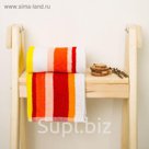 Полотенце махровое пестротканое Spany Home Stripe оранжевый 50х90, 380г/м, хл100%