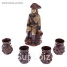 Штоф с рюмками "Европейский" 5 предметов, 0,75 л/ 0,15 л