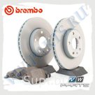 Комплект передних тормозных дисков с колодками Brembo 1798006 Brembo
