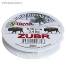 Леска Zubr-1, 30 м, d=0,16 мм