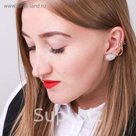 Серьга "Каффа" нота, цвет МИКС