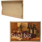 Поднос из бука 25x37,5 см "Винтажные Вина"