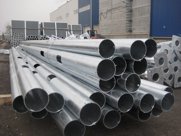 Производство опор освещения. Трубчатые опоры.