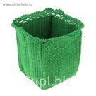 Корзина "Кружево" зеленая