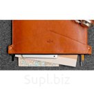 Коричневый кожаный чехол-сумка для Macbook 15" Handwers Bering