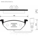 Колодки тормозные дисковые HI-Q SP2025