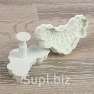 Набор плунжеров кондитерских для марципана и теста "Кружева", 2 шт.