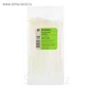 Стяжки нейлоновые Fortisflex КСС, 5х200 мм, белые, набор 100 шт.