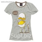 Футболка женская "Яйцо приветствует", размер M EDA-618907