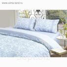 Постельное бельё THE EMPIRE GOLD LINE «Pearl» 2 сп., размер 247х260 см, 175х215 см, 50х70-2 шт., светло-голубой
