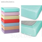 Простыня на резинке, размер 140х200х20 см, трикотаж 120 г/м2, ментол 140/010