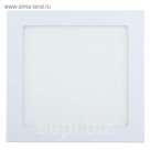 Панель квадратная встраиваемая 190х190 мм, 15 W, LED-75-2835-1050Lm-4000К-120deg-160-260V