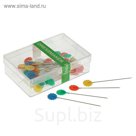 Булавки портновские, 50шт, 51мм, цвет МИКС