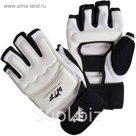 Боевые перчатки Fighter Gloves размер S, цвет белый с черным