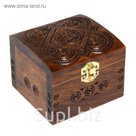 Сундучок резной деревянный "Орнамент", 11х11х9,5 см