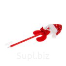 Ручка шариковая Снеговик с бабочкой