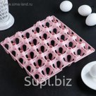 Лоток для хранения яиц 20 ячеек 24,5х5 см, цвета МИКС