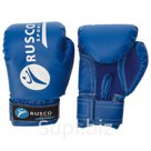 Перчатки боксерские RUSCO SPORT кож зам 10 Oz синие