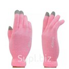 Розовые зимние перчатки iGlove для сенсорных экранов 