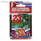 Магнит "23 Февраля", флаг,