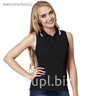 Безрукавка-поло женская StanHot, размер 42, цвет чёрный 185 г/м 04HW