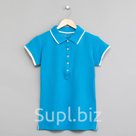 Футболка женская поло цвет голубой р р 46