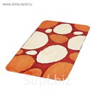 Коврик для ванной, комнаты Pepple, цвет оранжевый