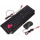 Игровой набор A4 Bloody Q1500 B1500 Q110 Q9 клавиатура мышь проводной мембранный черный