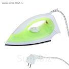 Утюг LuazON LU-01, 1200Вт, тефлоновая подошва, зелёный