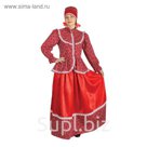 Русский народный женский костюм "Забава", головной убор, блуза, юбка, р-р 50