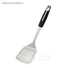Лопатка с прорезями COMET, 34,5х7,5 см, чёрная ручка