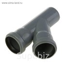 Тройник канализационный SK-plast, 50 х 50 мм, 45°