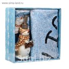 Набор для ванной: дозатор, шторка, полотенце, крючки I Love Winter