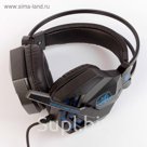Игровая гарнитура, регулятор громкости, провод 2 м черная Микс