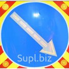 Светодиодный дорожный знак 4.2.1 (4.2.2), на щите (1200х1200), 4 стробоскопа, поворотная стрелка