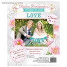 Фотобутафория на ленте "LOVE" (цвет бирюзовый)