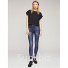 Джинсы женские зауженные MZ001A-045 DARK BLUE размеры 25-30