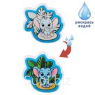 Наклейка для игры в ванной Слоник