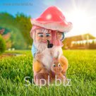 Садовая фигура "Гном-лесник", 40 см
