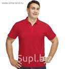 Рубашка-поло мужская StanPoli, размер 50, цвет красный 180 г/м 04E