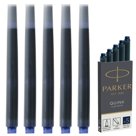 Картриджи чернильные PARKER (Германия) «Cartridge Quink», комплект 5 шт., 1950382, черные