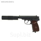 Пистолет пневматический МР-654К-22 с фальшглушителем, обновленная ручка