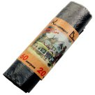 Мешки для мусора 60 л, черные, в рулоне 20 шт., ПНД, 10 мкм, 60?72 см, стандарт, КОНЦЕПЦИЯ БЫТА