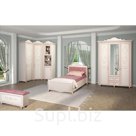 Комплект мебели для детской Алиса 4 4343х1040х2312 мм цвет кремово белый