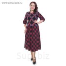 Платье женское, размер 62, цвет красный П4-3371/28