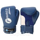 Перчатки боксерские RUSCO SPORT кож зам 8 Oz синие