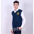 Жилет школьный (50% шерсть/50% акрил)