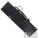 Клавиатура OXION проводная, черная, slim 104+5кн., USB (OKB007BK)